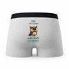 Caleçon Dina la Plus Chouette - Humour Boxer Gris Idée Cadeau