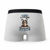 Caleçon Clement Panda Grain - Humour Boxer Gris Idée Cadeau