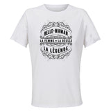 Maillot de Sport Femme pour Belle Maman La Deesse Legende Copie Deesse Legende Noire - T-Shirt Respirant Polyester Manches Courtes - Cadeau Sportive Anniversaire Noël Fête des Mères