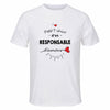 Maillot de Sport Homme pour Responsable Damour - T-Shirt Respirant Polyester Manches Courtes - Cadeau Sportif Anniversaire Noël Fête des Pères