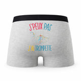Caleçon Trompette Kopia - Humour Boxer Gris Idée Cadeau Passion