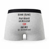 Caleçon Tim ça n'existe Pas Homme - Humour Boxer Gris Idée Cadeau