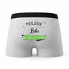 Caleçon Meilleur Bibi de Tous Les Temps - Humour Boxer Gris Idée Cadeau