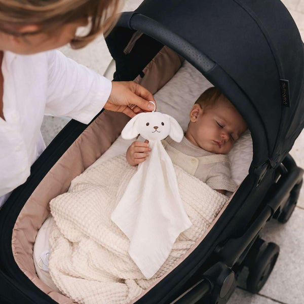 Doudou Bébé Lapin Noe Bouille Hérisson Gaze de Coton Cadeau Baby Shower