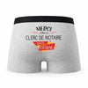Caleçon Merci Clerc De Notaire Génial - Humour Boxer Gris Idée Cadeau