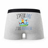 Caleçon Animateur - Humour Boxer Gris Idée Cadeau Passion