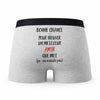 Caleçon Amir ça n'existe Pas Homme - Humour Boxer Gris Idée Cadeau