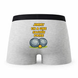Caleçon Jimmy en a Une Sacrée Paire - Humour Boxer Gris Idée Cadeau