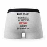 Caleçon Michael ça n'existe Pas Homme - Humour Boxer Gris Idée Cadeau
