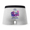 Caleçon Mateo Atteindre Le Frigo sans Transpirer - Humour Boxer Gris Cadeau