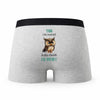 Caleçon Yann Le Plus Chouette - Humour Boxer Gris Idée Cadeau