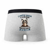 Caleçon Le Maitre-Nageur Panda Grain - Humour Boxer Gris Idée Cadeau