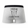 Caleçon Danse Moderne - Humour Boxer Gris Idée Cadeau Passion