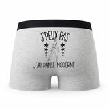 Caleçon Danse Moderne - Humour Boxer Gris Idée Cadeau Passion