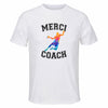 Maillot de Sport Homme pour Merci Handball Coach - T-Shirt Respirant Polyester Manches Courtes - Cadeau Sportif Anniversaire Noël Fête des Pères