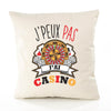 Housse de Coussin Premium Casino Version Blanc - Coton Canvas Fairtrade Beige Idée Cadeau Décoration Canapé