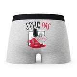 Caleçon Nail Art - Humour Boxer Gris Idée Cadeau Passion