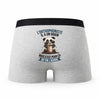 Caleçon Lorthophoniste Panda Grain - Humour Boxer Gris Idée Cadeau