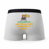 Caleçon Les Meilleurs sont Nés en - Humour Boxer Gris Idée Cadeau