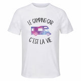 Maillot de Sport Homme Camping Car C'est La Vie - T-Shirt Respirant Polyester Manches Courtes - Cadeau Sportif Anniversaire Noël Fête des Pères