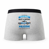 Caleçon Belles-Meres Piliciere - Humour Boxer Gris Idée Cadeau Fête des Pères