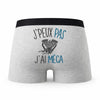 Caleçon Meca Mecanique - Humour Boxer Gris Idée Cadeau Passion