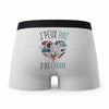 Caleçon Cheval - Humour Boxer Gris Idée Cadeau