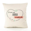 Housse de Coussin Premium Judoka irremplaçable - Coton Canvas Fairtrade Beige Idée Cadeau Décoration Canapé 40x40