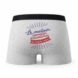 Caleçon Meilleur Conseiller D_Orientation du Monde - Humour Boxer Gris Idée Cadeau