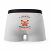 Caleçon Le Graphiste Caractère de Cochon - Humour Boxer Gris Idée Cadeau