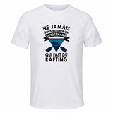Maillot de Sport Homme Rafting Octogenaire - T-Shirt Respirant Polyester Manches Courtes - Cadeau Sportif Anniversaire Noël Fête des Pères