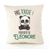 Housse de Coussin Premium Eleonore Pas Touche Panda - Coton Canvas Fairtrade Beige Idée Cadeau Décoration Canapé 40x40