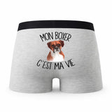Caleçon Boxer - Humour Boxer Gris Passion Idée Cadeau
