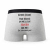 Caleçon Flavien ça n'existe Pas Homme - Humour Boxer Gris Idée Cadeau