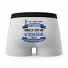 Caleçon Je ne suis Pas Super-héros mais Je suis Viticulteur - Humour Boxer Gris Cadeau