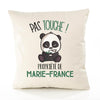 Housse de Coussin Premium Marie-France Pas Touche Panda - Coton Canvas Fairtrade Beige Idée Cadeau Décoration Canapé 40x40