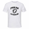 Maillot de Sport Homme Escalade J'peux Pas - T-Shirt Respirant Polyester Manches Courtes - Cadeau Sportif Anniversaire Noël Fête des Pères