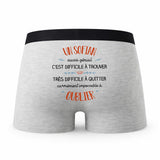 Caleçon Un Sofian Aussi Génial - Humour Boxer Gris Idée Cadeau