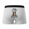 Caleçon Martial Panda Grain - Humour Boxer Gris Idée Cadeau