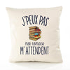 Housse de Coussin Premium Roman Lire Version Blanc - Coton Canvas Fairtrade Beige Idée Cadeau Décoration Canapé