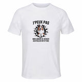 Maillot de Sport Homme Berger Australien J'peux Pas - T-Shirt Respirant Polyester Manches Courtes - Cadeau Sportif Anniversaire Noël Fête des Pères