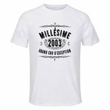 Maillot de Sport Homme 2003 Millesime Grand Cru Ministere Magie - T-Shirt Respirant Polyester Manches Courtes - Cadeau Sportif Anniversaire Noël Fête des Pères