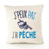 Housse de Coussin Premium pêche Version Blanc - Coton Canvas Fairtrade Beige Idée Cadeau Décoration Canapé