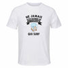 Maillot de Sport Homme Surf Octogenaire - T-Shirt Respirant Polyester Manches Courtes - Cadeau Sportif Anniversaire Noël Fête des Pères