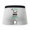Caleçon Chantal Pas Touche Panda - Humour Boxer Gris Idée Cadeau