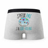 Caleçon Cerf Volant - Humour Boxer Gris Idée Cadeau Passion