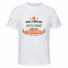 Maillot de Sport Homme Meilleur Geologue Super Pouvoir Cadeau Anniversaire Noël Fête des Pères T-Shirt Respirant Polyester