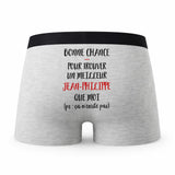 Caleçon Jean-Philippe ça n'existe Pas Homme - Humour Boxer Gris Idée Cadeau