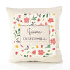 Housse de Coussin Femme Binôme exceptionnelle Motif Floral déco Salon canapé Chambre Cadeau Femme Anniversaire noël Coussin décoratif Motif Floral