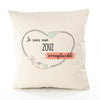 Housse de Coussin Premium Zouz irremplaçable - Coton Canvas Fairtrade Beige Idée Cadeau Décoration Canapé